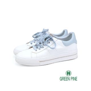 【GREEN PINE】青春無敵亮點厚底休閒鞋灰藍色(00851168)