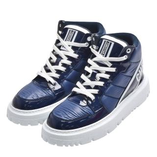 【Dior 迪奧】經典Wmns D-Player尼龍漆皮運動鞋(海軍藍色KCK315NYF)