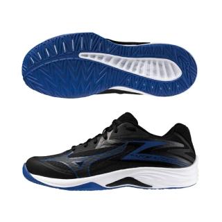 【MIZUNO 美津濃】休閒鞋 男鞋 女鞋 運動鞋 排球鞋 THUNDER BLADE 黑藍 V1GA237054
