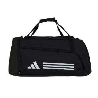 【adidas 愛迪達】大型旅行袋-側背包 裝備袋 手提包 肩背包 愛迪達 黑白(IP9863)