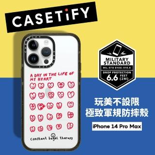 【Casetify】iPhone 14 Pro Max 耐衝擊透黑-每日心情(支援無線充電)