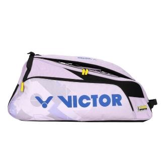 【VICTOR 勝利體育】6支裝羽拍包-拍包袋 羽毛球 裝備袋 勝利 後背 手提 粉紫藍黑(BR6219J)