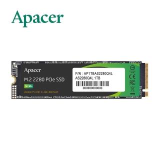 【Apacer 宇瞻】AS2280Q4L 1TB M.2 PCIe Gen4x4 內接式固態硬碟