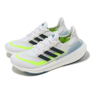 【adidas 愛迪達】慢跑鞋 Ultraboost Light 白 綠 男鞋 襪套 馬牌輪胎大底 運動鞋 愛迪達(IE1768)