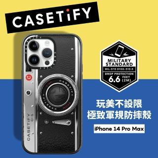 【Casetify】iPhone 14 Pro Max 耐衝擊透黑-復古相機(支援無線充電)