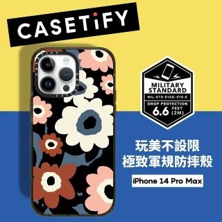 【Casetify】iPhone 14 Pro Max 耐衝擊透黑-罌粟花(支援無線充電)