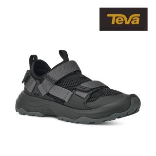【TEVA】男護趾涼鞋 水陸兩棲護趾運動涼鞋/雨鞋/水鞋 Outflow Universal 原廠(黑色-TV1136311BLK)