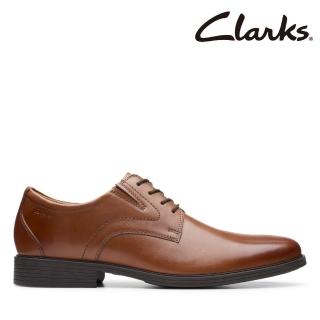 【Clarks】男鞋 Whiddon Plain 寬楦設計素面德比鞋 皮鞋(CLM52919D)