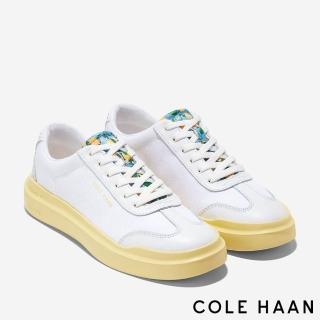【Cole Haan】GP RALLY CANVAS TTOE SNEAKER 帆布休閒運動鞋 女鞋(白/盛夏橘-W27817)