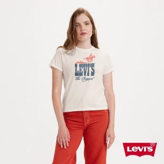 【LEVIS 官方旗艦】女款 短袖Tee恤 / 美式圖案 人氣新品 A2226-0075