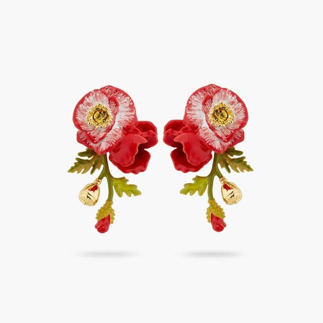【Les Nereides】詩人之花-罌粟與果實耳環