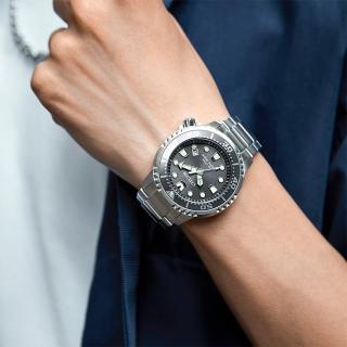 【CITIZEN 星辰】PROMASTER 200米光動能潛水錶-44mm灰色 手錶 男錶 母親節 禮物(BN0167-50H)