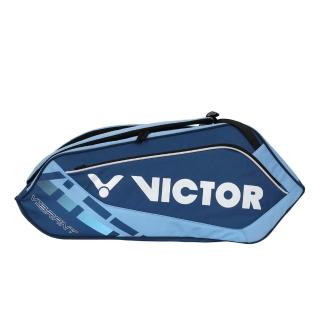 【VICTOR 勝利體育】6支裝羽拍包-拍包袋 羽毛球 裝備袋 勝利 後背包 深湖藍水藍(BR5215FM)