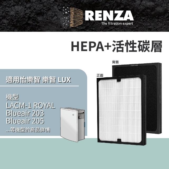 【RENZA】適用LUX 怡樂智 樂智 LACM-1 ROYAL 空氣清淨機(2合1HEPA+活性碳濾網 classic 280i 290i 270E 205)
