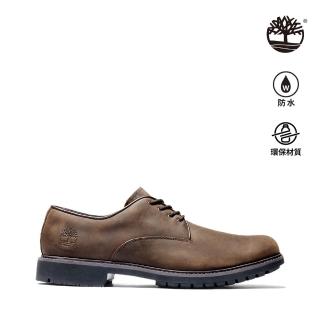 【Timberland】男款深棕色防水皮革休閒鞋(5550R242)