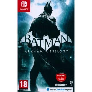【Nintendo 任天堂】NS SWITCH 蝙蝠俠：阿卡漢三部曲 Batman：Arkham Trilogy(英日文歐版)