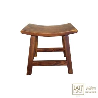 【吉迪市柚木家具】原木曲面造型矮凳 LT-026A(椅凳 板凳 洗澡椅 椅子 復古 簡約 鄉村)
