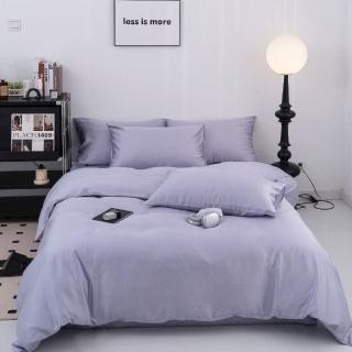 【LASOL 睡眠屋】360織60支100%天絲_莫蘭迪系列兩用被床包枕套組(紫荊情懷-加大)