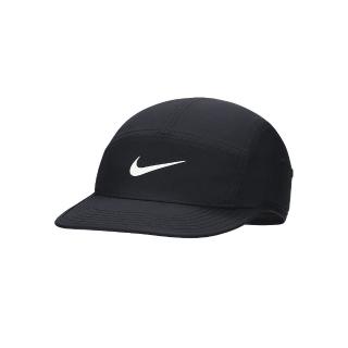 【NIKE 耐吉】DRI FIT 中性 黑白色 排汗 運動 五分割 軟頂 棒球帽 帽子 FB5624-010