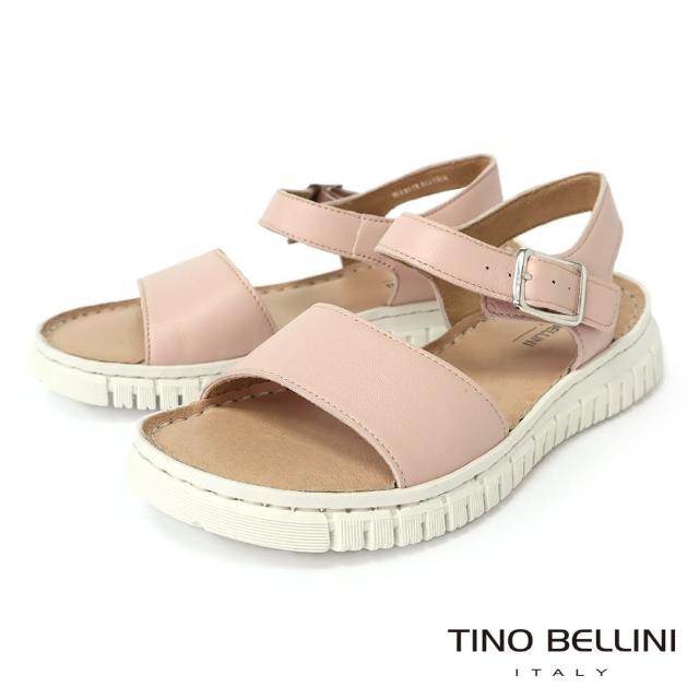 【TINO BELLINI 貝里尼】阿爾巴尼亞進口寬帶涼鞋FSJT011(粉紅)