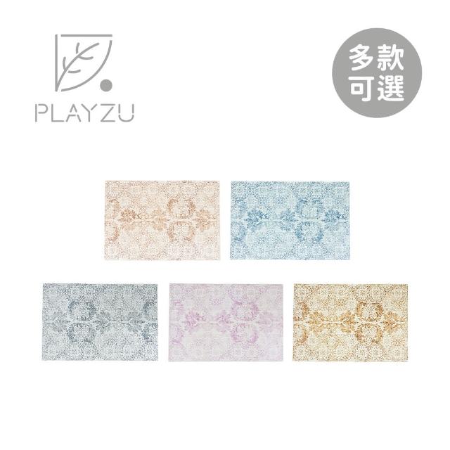 【Playzu】歐美設計無毒巧拼地墊-6入組(58x58x1.2cm/多款可選)