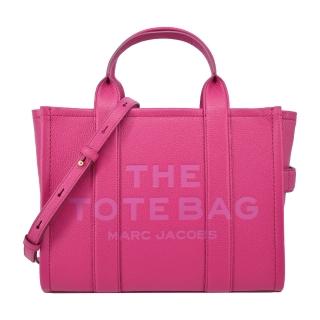 【MARC JACOBS 馬克賈伯】The Leather TOTE 皮革兩用托特包(小/芭比粉)