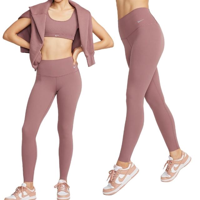 【NIKE 耐吉】Dri-FIT AS W NK DF 女款 粉色 訓練 運動 低強度 緊身長褲 DQ6014-208
