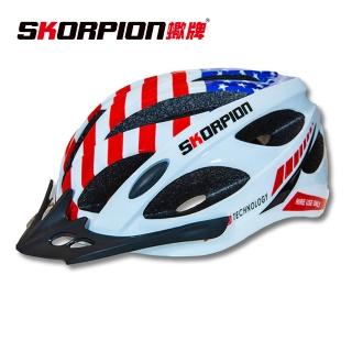 【SKORPION 蠍牌】競技型 自行車安全帽(CNS標準 可調整 衝擊吸收 內部加固 遮陽 通風)