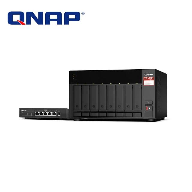 【QNAP 威聯通】TS-873A-SW5T 8Bay NAS 網路儲存伺服器