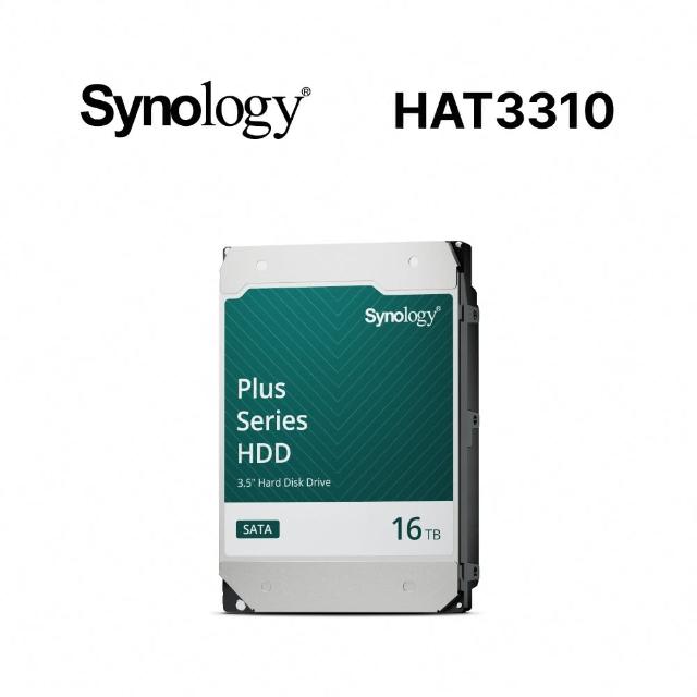 【Synology 群暉科技】PLUS系列 16TB 3.5吋 7200轉 512MB NAS 內接硬碟(HAT3310-16TB)