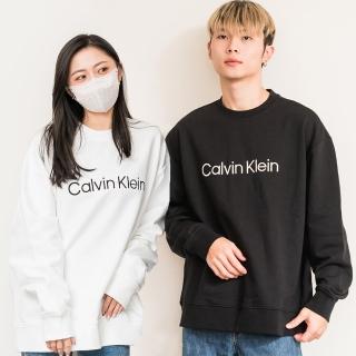 【Calvin Klein 凱文克萊】CK 男版 刺繡文字LOGO長袖 大學T(秋冬新品)