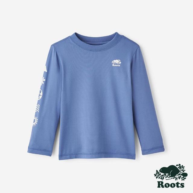 【Roots】Roots 小童- ACTIVE SYMBOLS長袖T恤(藍紫色)