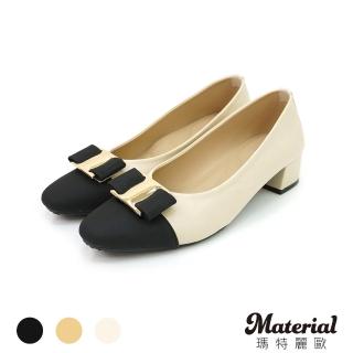 【MATERIAL 瑪特麗歐】女鞋 全尺碼23-27 跟鞋 MIT簡約質感跟鞋 T72209(跟鞋)