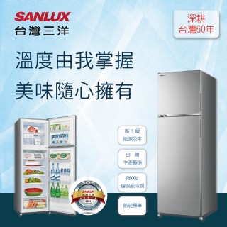 【SANLUX台灣三洋】250L雙門變頻電冰箱(SR-C250BV1A)