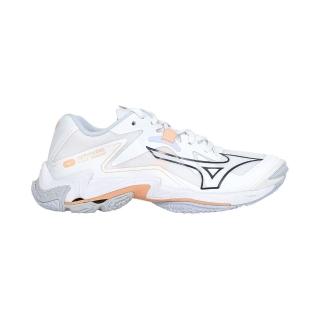【MIZUNO 美津濃】WAVE LIGHTNING Z8 女排球鞋- 美津濃 訓練 白橘黑(V1GC240035)