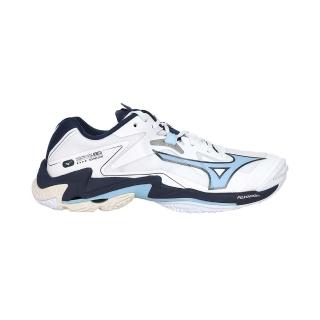 【MIZUNO 美津濃】WAVE LIGHTNING Z8 男排球鞋-訓練 美津濃 白深藍淺藍(V1GA240053)