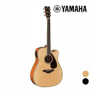 【Yamaha 山葉音樂】FGX820C NT/BL 面單板 電木吉他 原木/黑色(原廠公司貨 商品保固有保障)