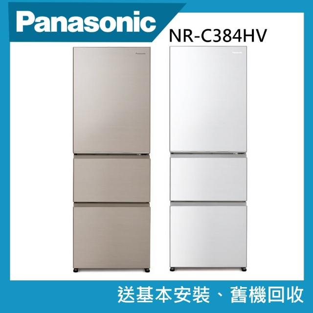 【Panasonic 國際牌】385公升一級能效三門變頻冰箱(NR-C384HV)
