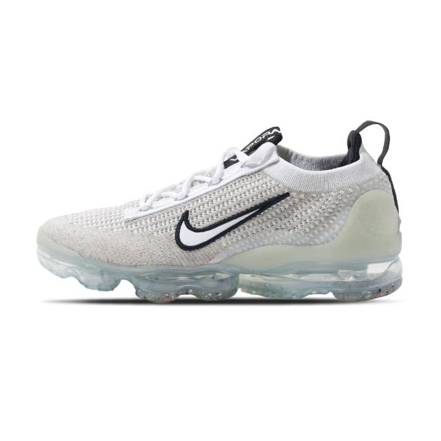 NIKE 耐吉】Air Vapormax 2021 FK 男鞋白灰色編織氣墊穿搭運動鞋休閒鞋