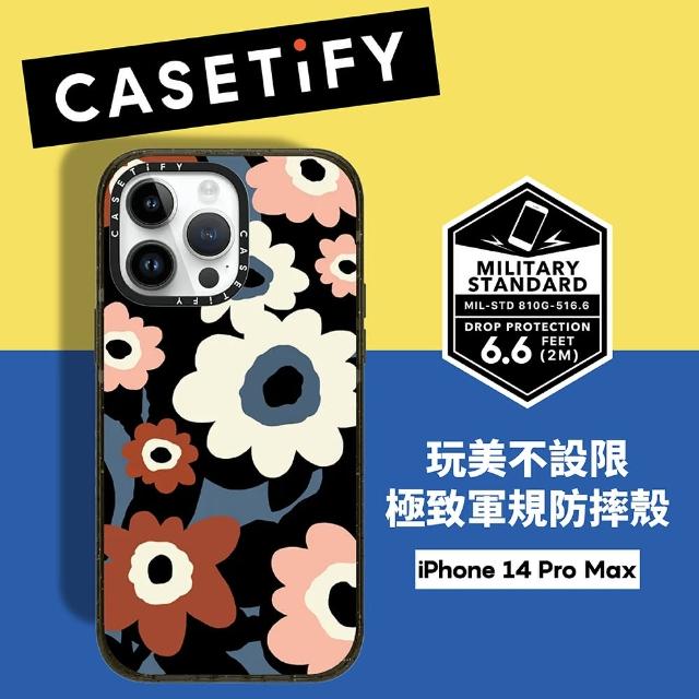 Casetify】iPhone 14 Pro Max 耐衝擊透黑-罌粟花(支援無線充電) - momo 