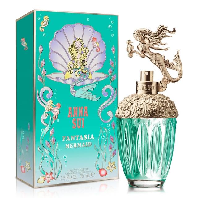 【ANNA SUI 安娜蘇】童話美人魚女性淡香水75ml(專櫃公司貨