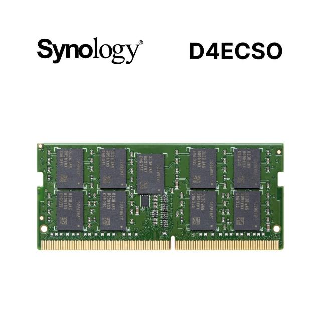 Synology 群暉科技】D4ECSO DDR4 2666 16GB ECC SO-DIMM 伺服器記憶體