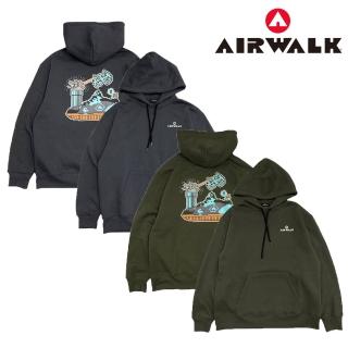 【AIRWALK】時尚潮流 簡約保暖百搭 長袖帽T 兩色(AW53513/AW53515)