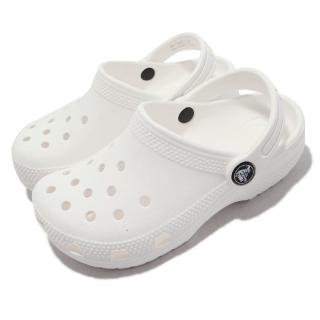 【Crocs】洞洞鞋 Classic Clog k 白 童鞋 中童 小朋友 涼拖鞋 克駱格 卡駱馳(204536100)
