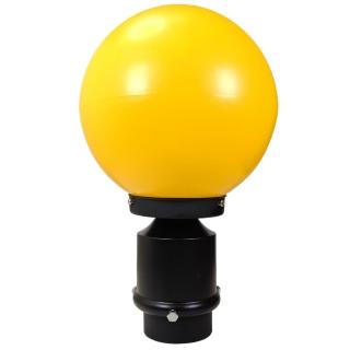 【彩渝】200MM PE 3英吋底座 庭園燈(戶外球形庭園燈 球形燈罩 觀景燈 造景燈 可搭LED)