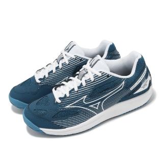 【MIZUNO 美津濃】排球鞋 Cyclone Speed 4 藍 男鞋 女鞋 羽桌球 室內運動 入門款 美津濃(V1GA2380-22)