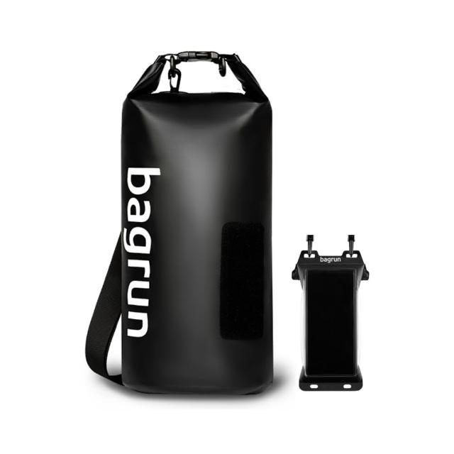 【Bagrun】輕量玩家運動防水包 + 防水手機袋(防水袋 漂流袋 防雨包 防水側背包)