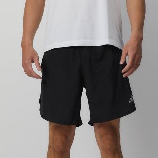 【adidas 愛迪達】RUN IT SHORT 男款 黑色 吸濕 排汗 運動 休閒 短褲 IL7232