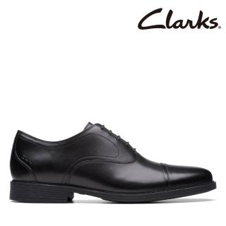 【Clarks】男鞋 Whiddon Ox 寬楦設計橫飾牛津鞋紳士鞋 皮鞋(CLM76991D)