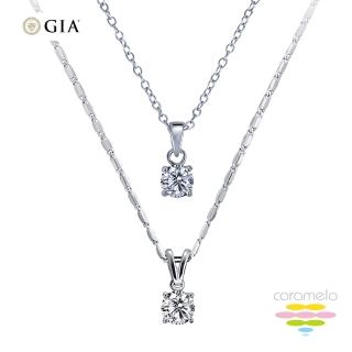 【彩糖鑽工坊】GIA 鑽石 30分 F成色 四爪鑽石項鍊 2選1(EX車工 鑽石)